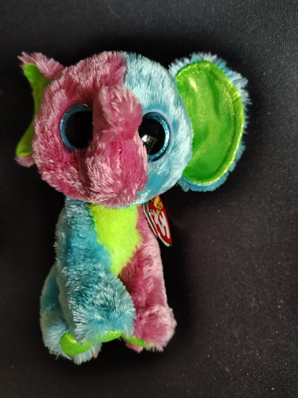 TY BEANIE BOO ELFIE THE ELEHANT JUSTICE EXCLUSIVE